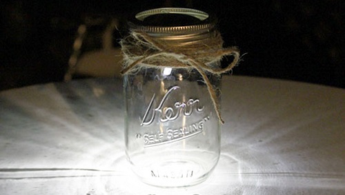 DIY Solar-Powered Mason Jar Luminaries