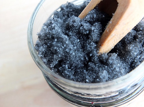 DIY Charcoal Salt Scrub